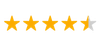 Four-and-a-half-star rating with four gold stars and one half gray star | Accurate Automotive