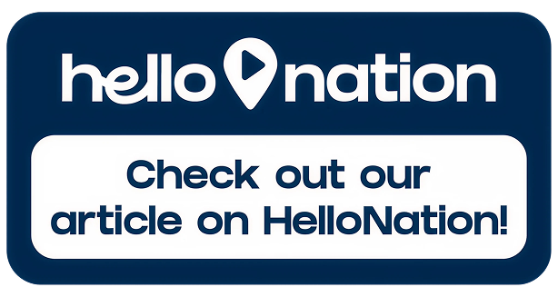 Blue HelloNation banner with white text: “Check out our article on HelloNation!” | Accurate Automotive Northglenn