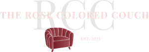 Logo: red chair, initials