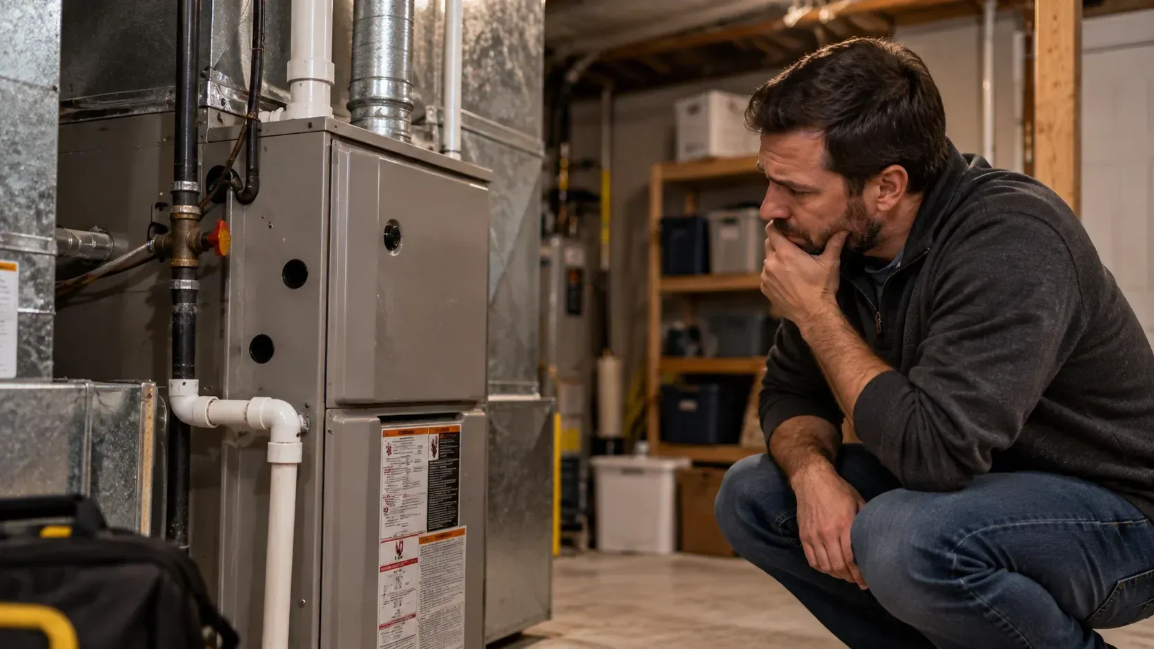 What are the warning signs that your furnace needs to be replaced? HVAC system check.