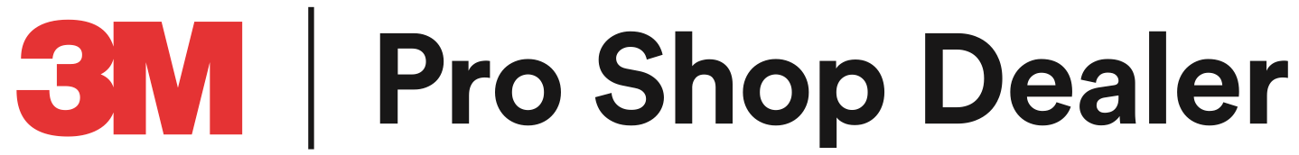 A 3m pro shop dealer logo on a white background.