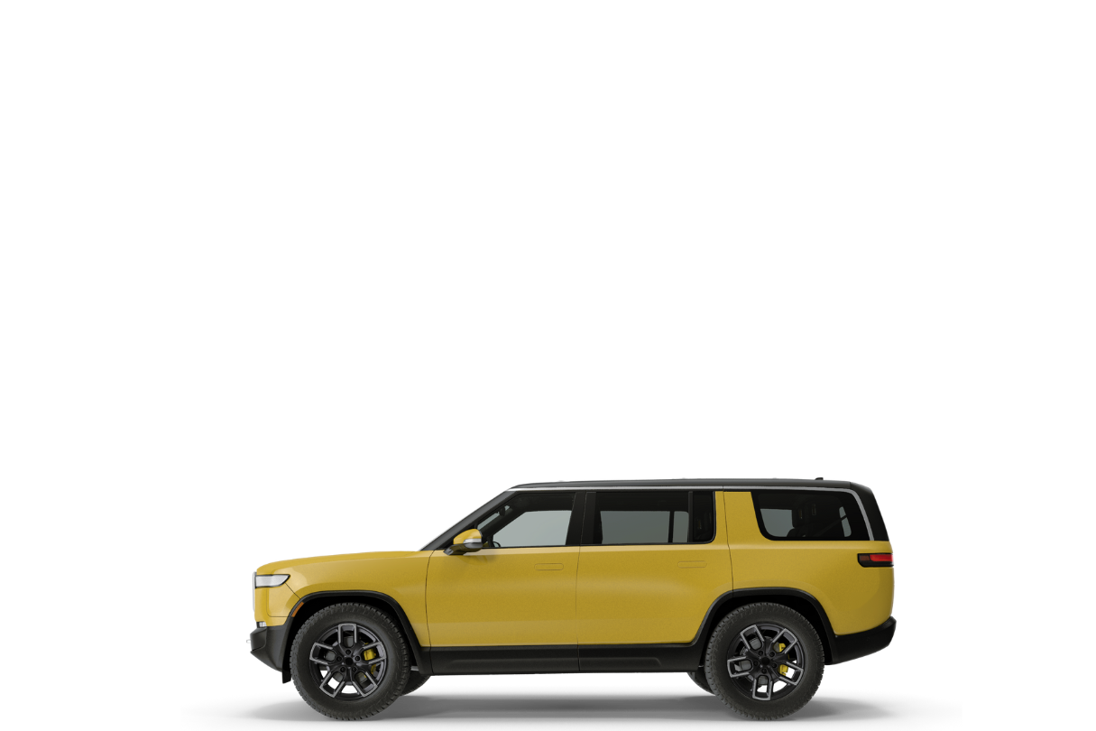 yellow rivan suv transparent image