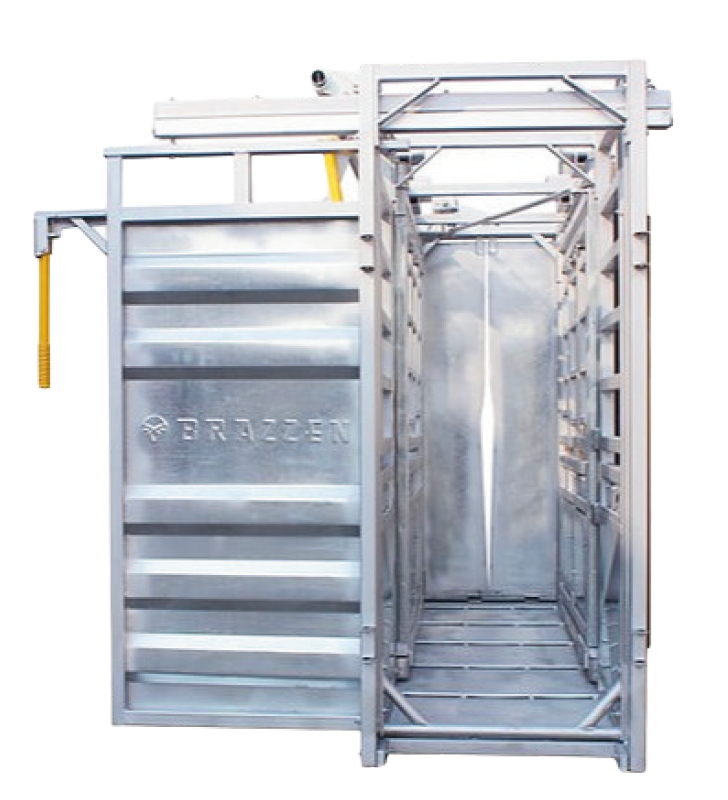 A metal container with the word brace on it