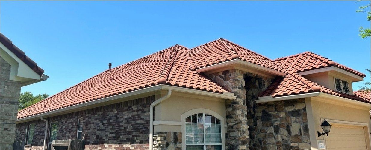 The same surface after roof soft washing by Elite Exterior Cleaning