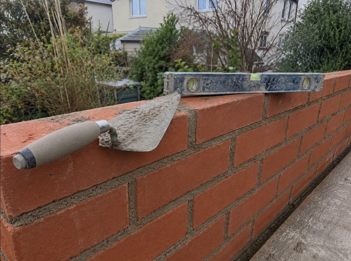 J&Z Property Maintenance bricklaying at a Cardiff property