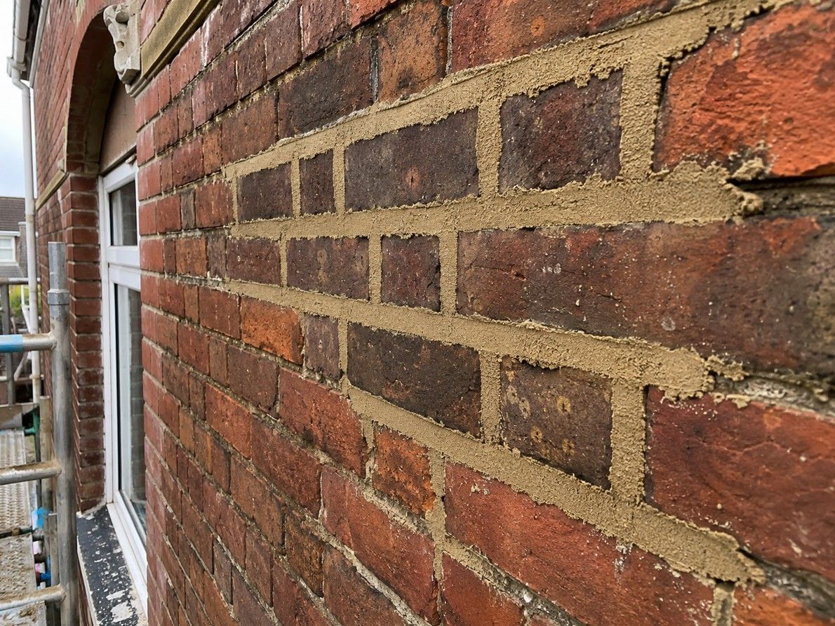 J&Z Property Maintenance repairing damaged brickwork and mortar joints in Cardiff