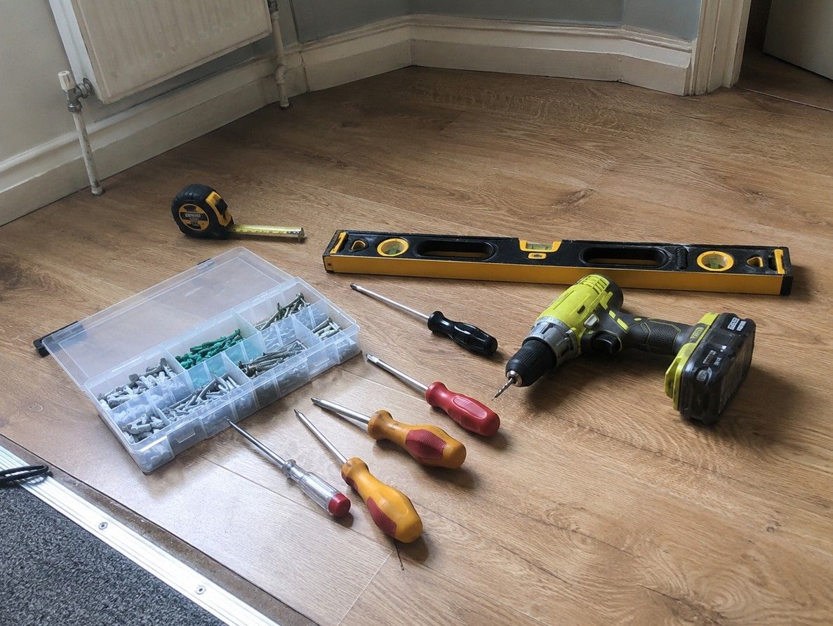 J&Z Property Maintenance handyman carrying out repairs at a Cardiff home