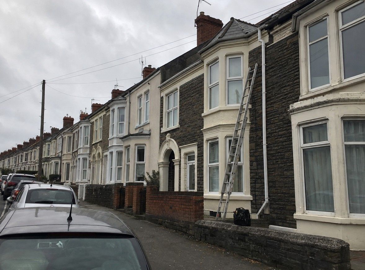 J&Z Property Maintenance working on a residential property in Cardiff