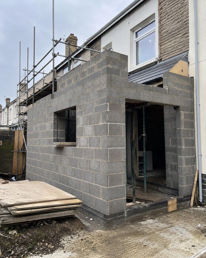 J&Z Property Maintenance building a home extension at a residential property in Barry