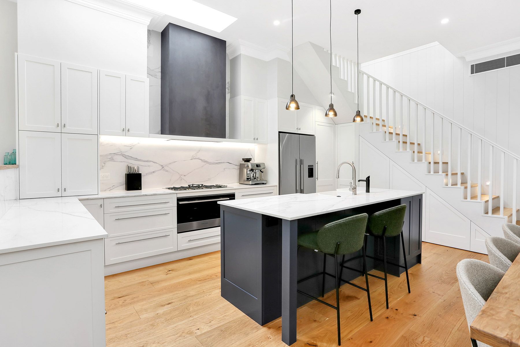 Sleek White Kitchen with Minimalist Design | North Richmond, NSW | Pace Kitchens
