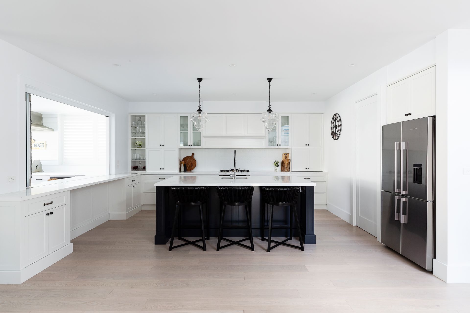 Modern White Kitchen with Stainless Steel Appliances | North Richmond, NSW | Pace Kitchens