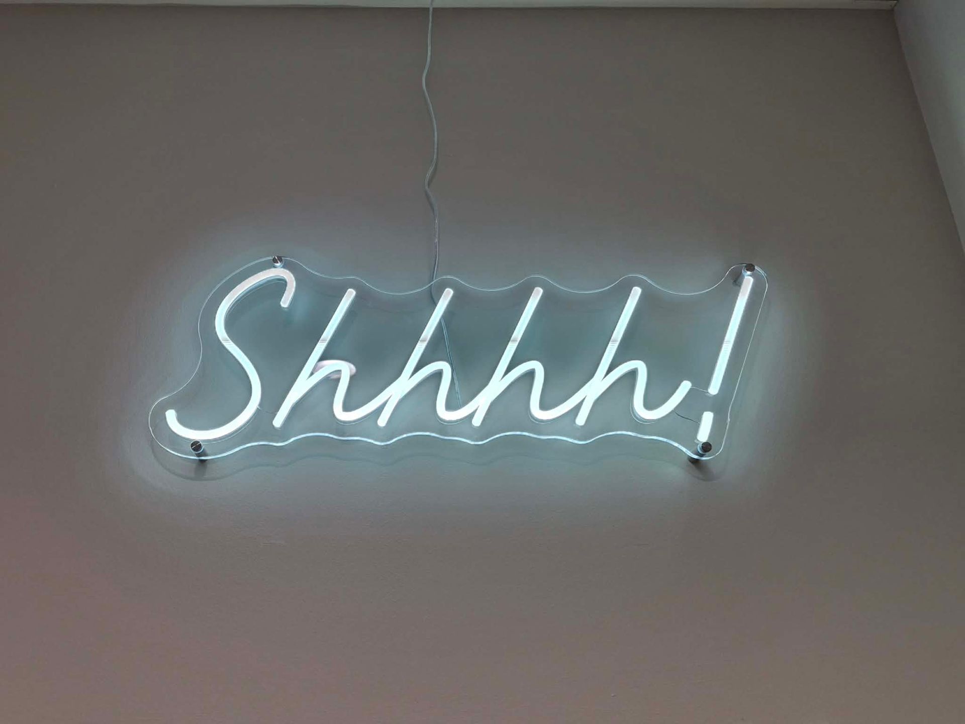 Neon sign that says