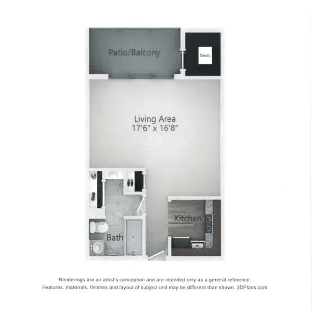 studio floor plan