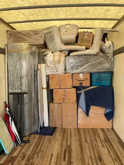 Packed boxes and protected furniture for moving services in Sterling, VA