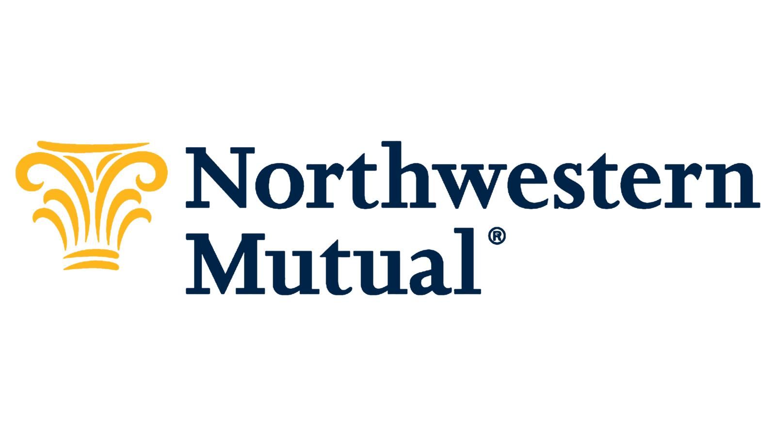 Northwestern Mutual logo: gold column design next to dark blue text.