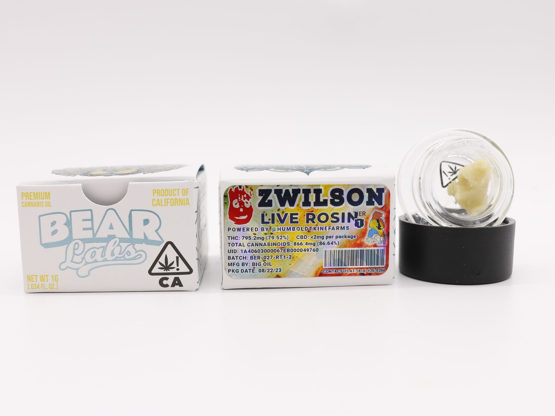 A box of bear labs next to a jar of Z Wilson