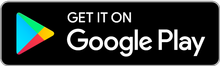 Get it on Google Play badge with multicolor Play icon on black background