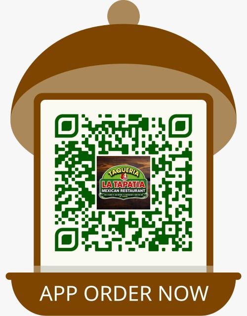 Brown kiosk sign with QR code and “APP ORDER NOW” text.
