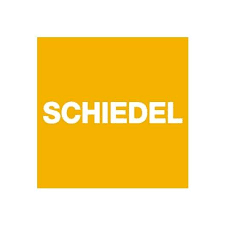 Ein gelbes Quadrat mit dem Wort Scheidel darauf.