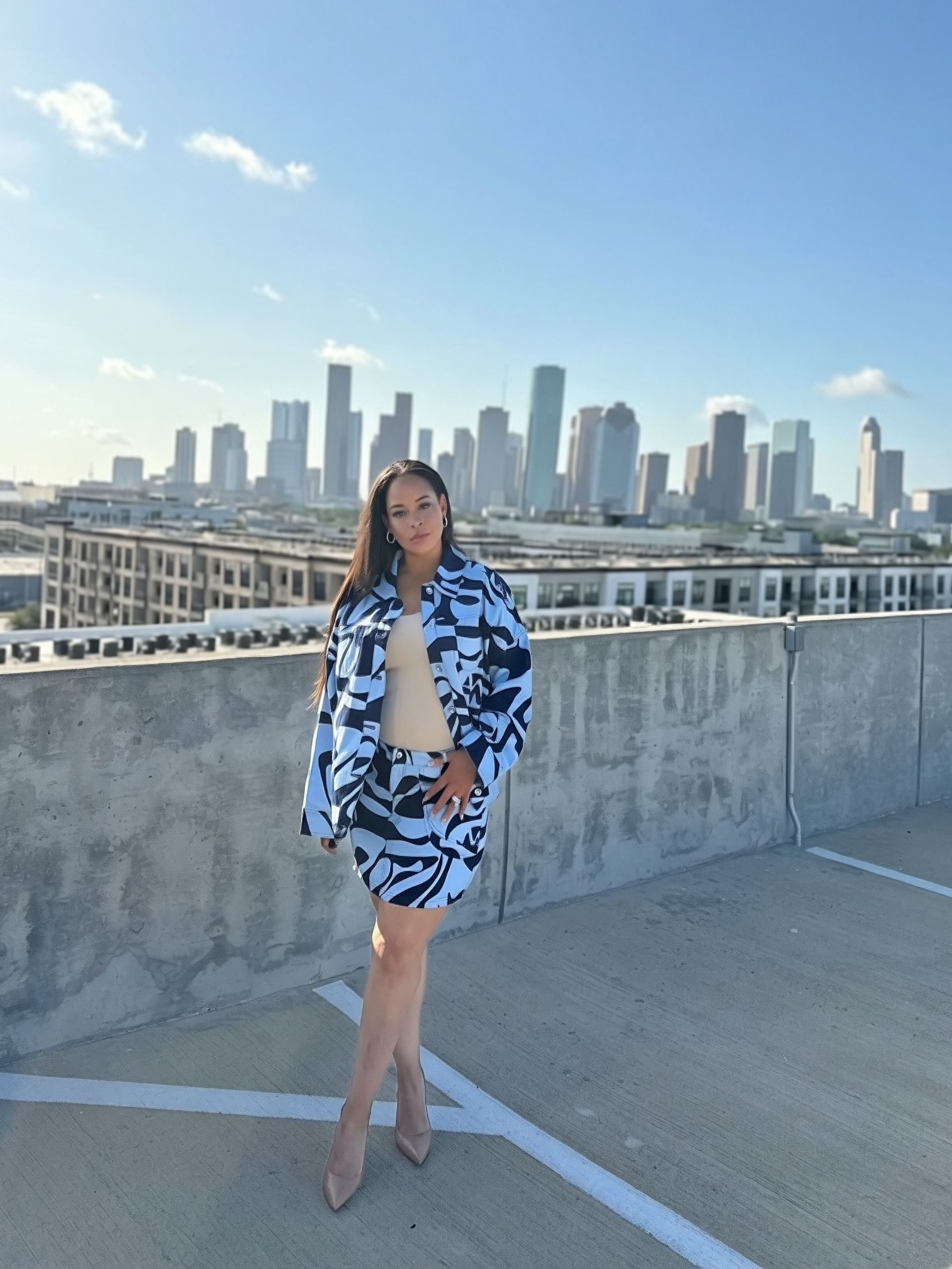 The Blue Print coordinated outfit — full-length styling view