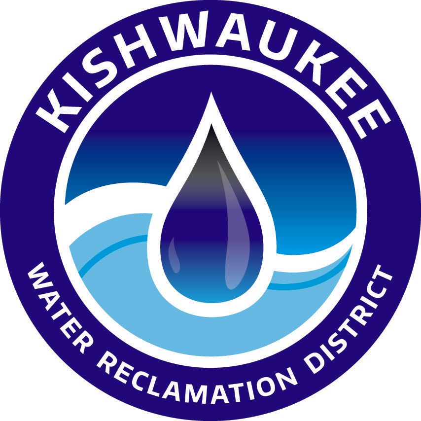 The logo for the kishwaukee water reclamation district