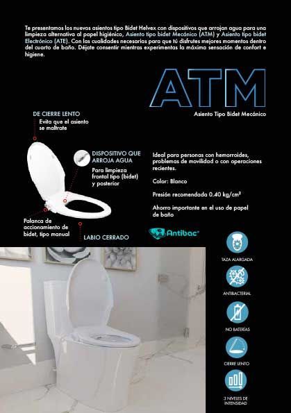 ATM Asiento Tipo Bidet Mecánico