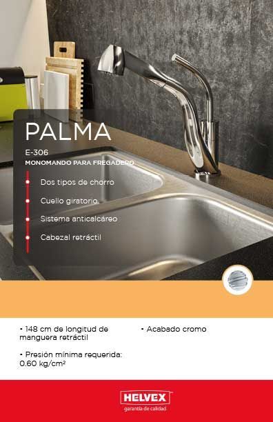 Palma E-306 monomando para fregadero