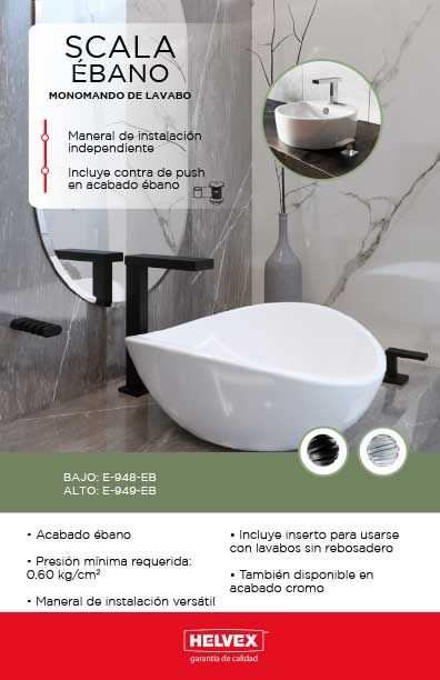 Scala ébano monomando de lavabo