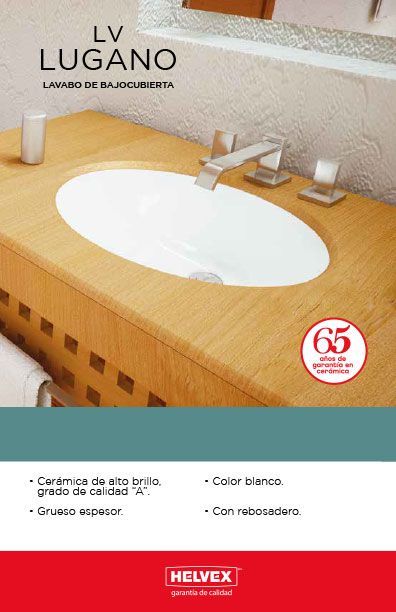 LV Lugano lavabo de bajocubierta