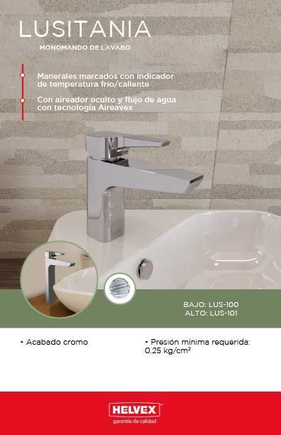 Lusitania monomando de lavabo