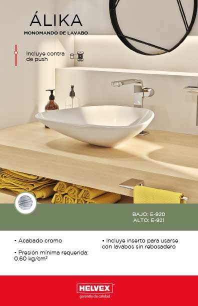 Álika monomando de lavabo