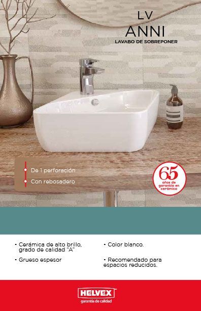 LV Anni lavabo de sobreponer