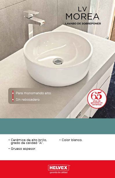 LV Morea lavabo de sobreponer