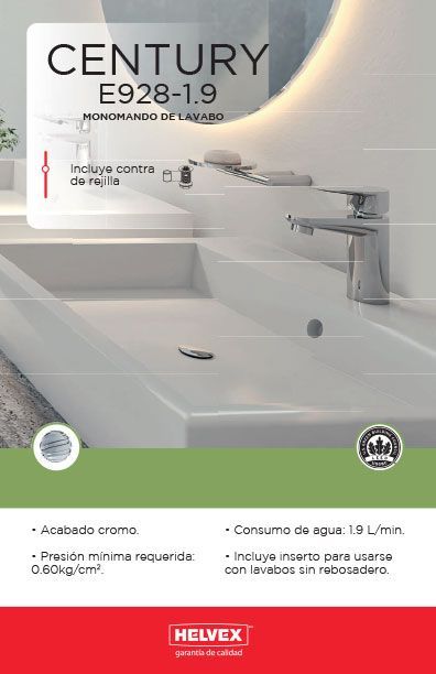 Century E928-1.9 monomando de lavabo