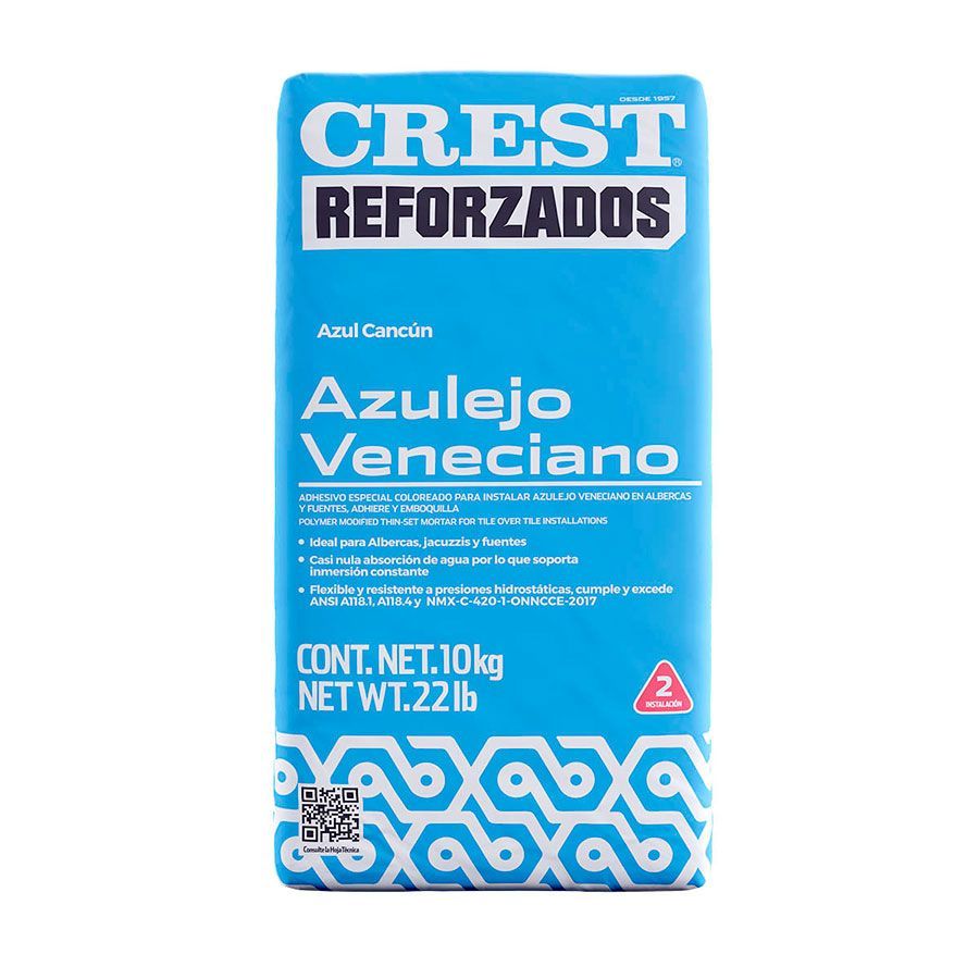 Crest Azulejo Veneciano Azul Cancún