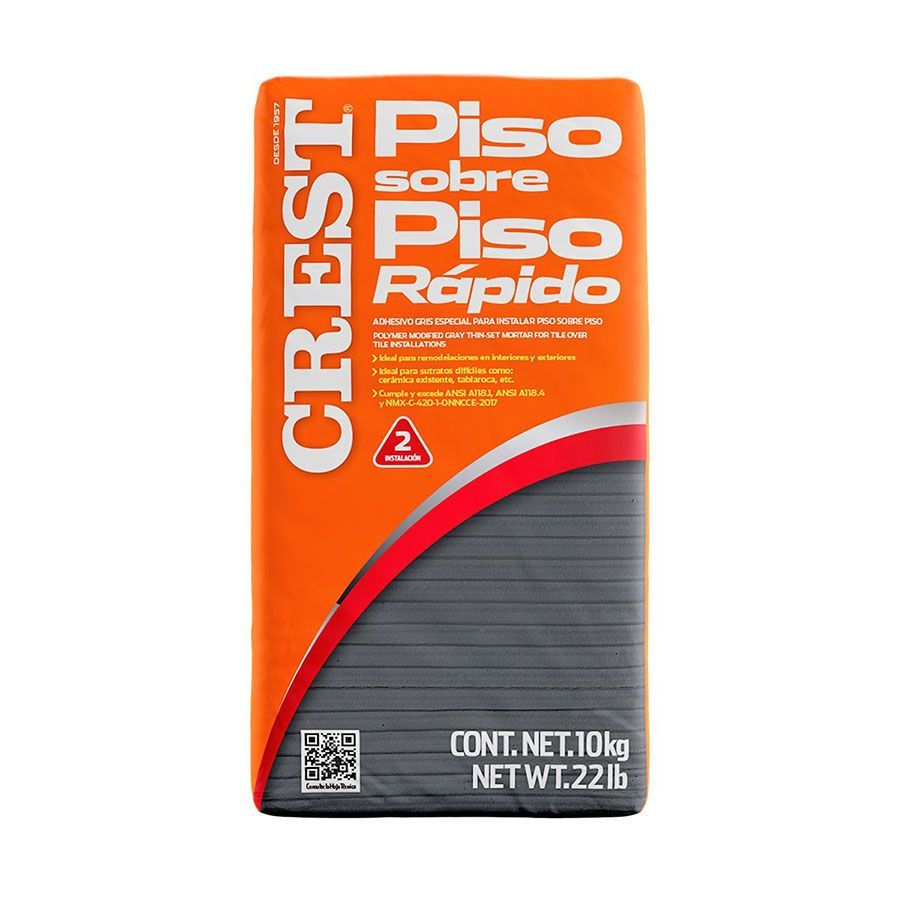 Crest sobre piso rápido