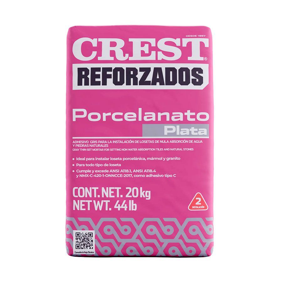 Crest Porcelanato Plata