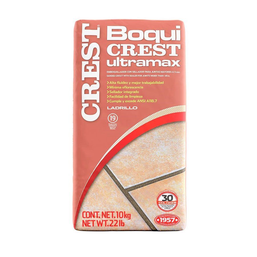 Boquicrest ultramax ladrillo 10 kg