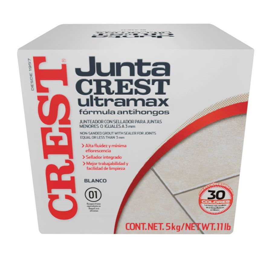 Juntacrest ultramax blanco 5 kg