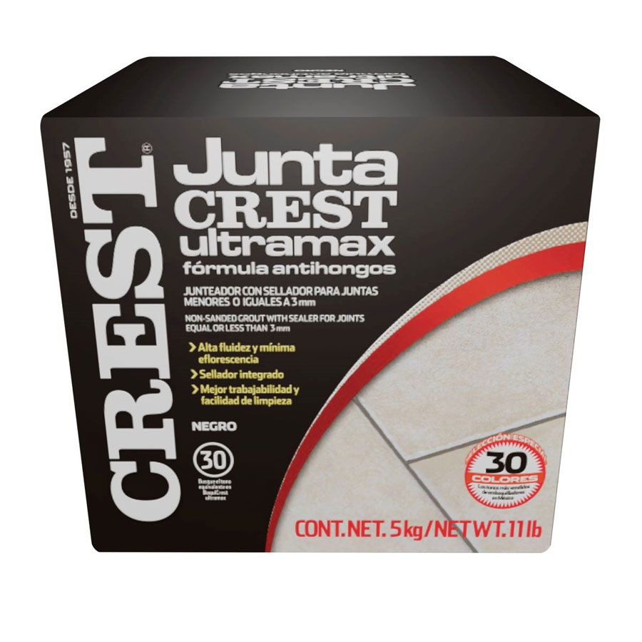 Juntacrest ultramax negro 5 kg