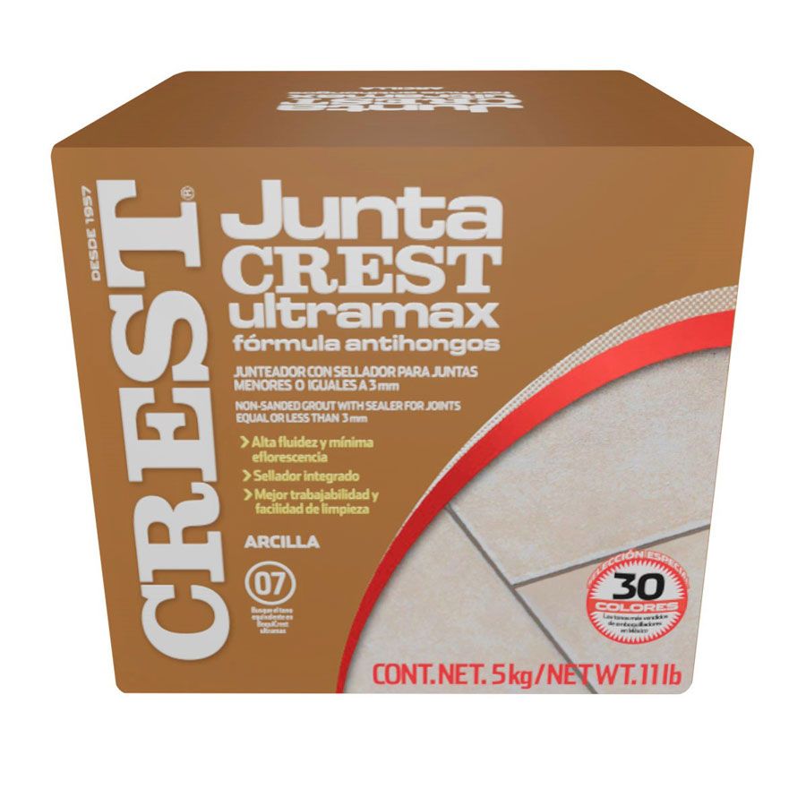 Juntacrest ultramax arcilla 5 kg