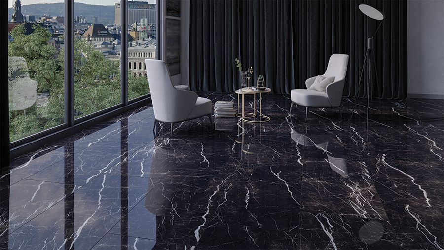 Daltile BlackMarble 60x120 ambiente