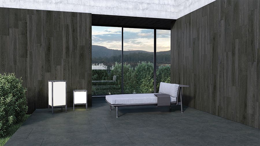 Daltile Sonata 20x90 Negro Ambiente