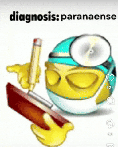 An emoji doctor writing on a clipboard with the text