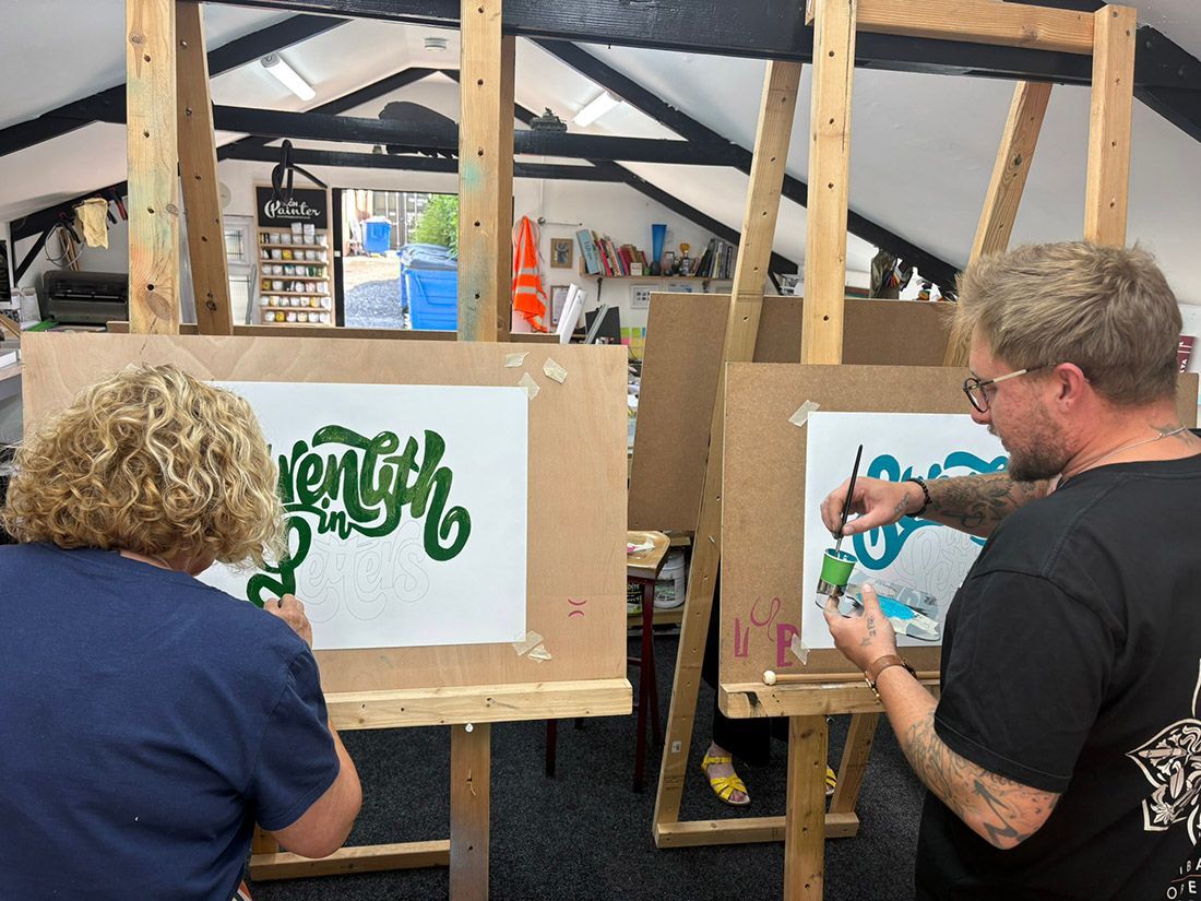 The Sign Painter May signwriting course 2