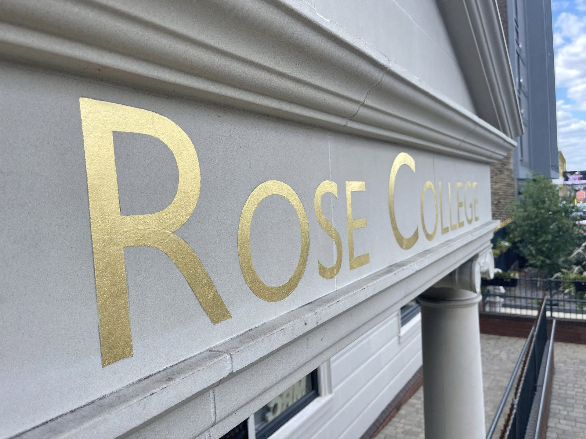 The Sign Painter Rose Court hand painting