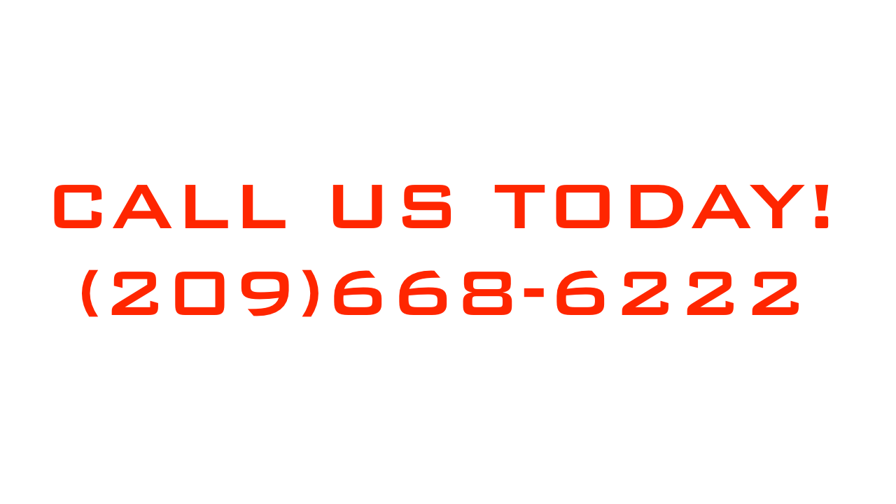 A red sign that says `` call us today ! ''