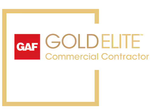 A logo for a gold elite commercial contractor.