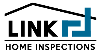 A logo for a company called link home inspections.