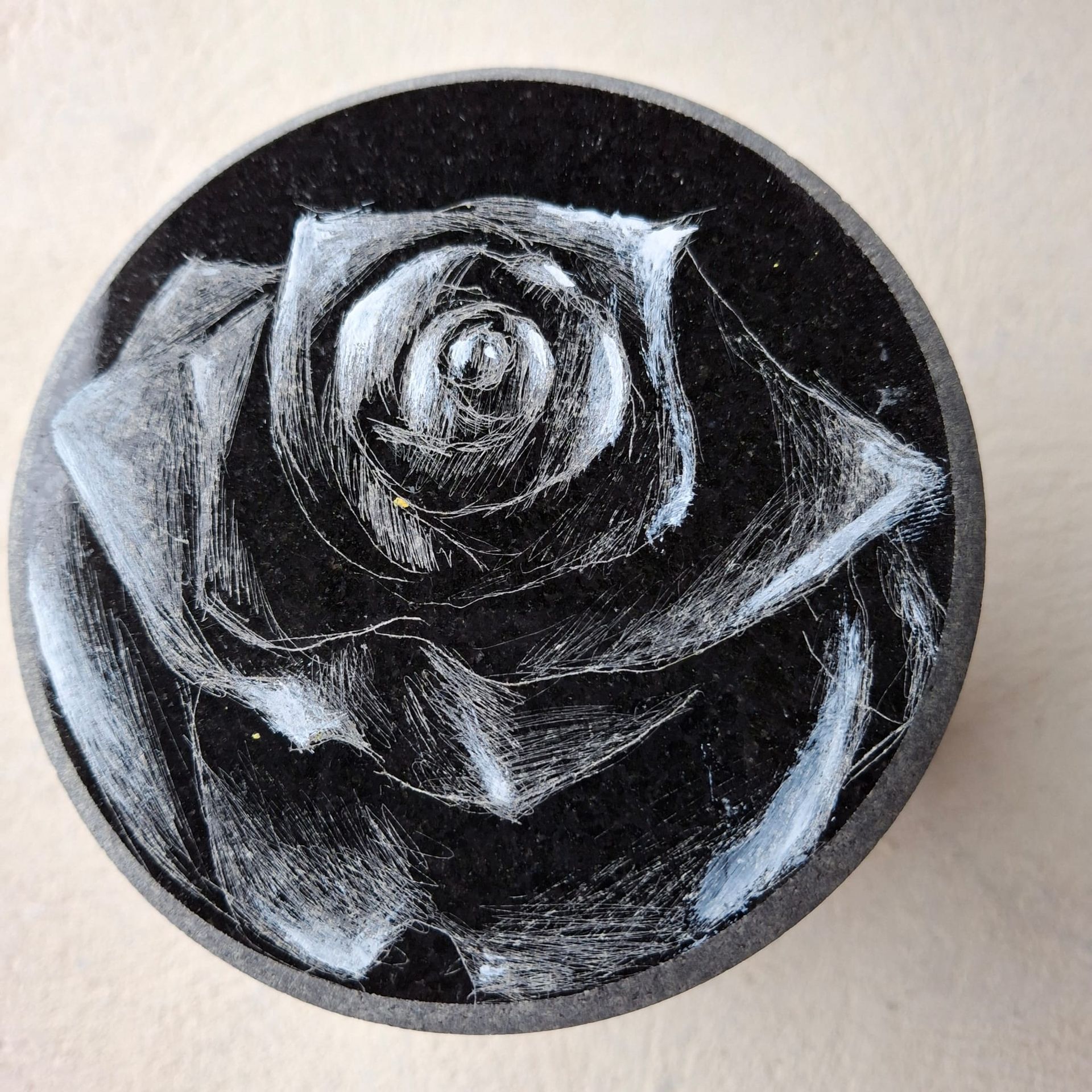 Rose doorstop or paperweight